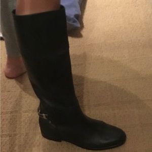 Black Ralph Lauren Leather Boots